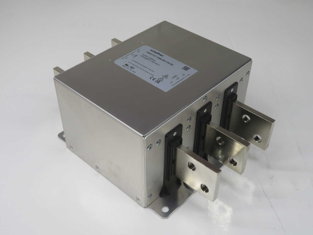 Schaffner #FN3311IT-1500-99-C18-R5, 3 phase EMC/RFI Power Line Filter, 1500 Amp