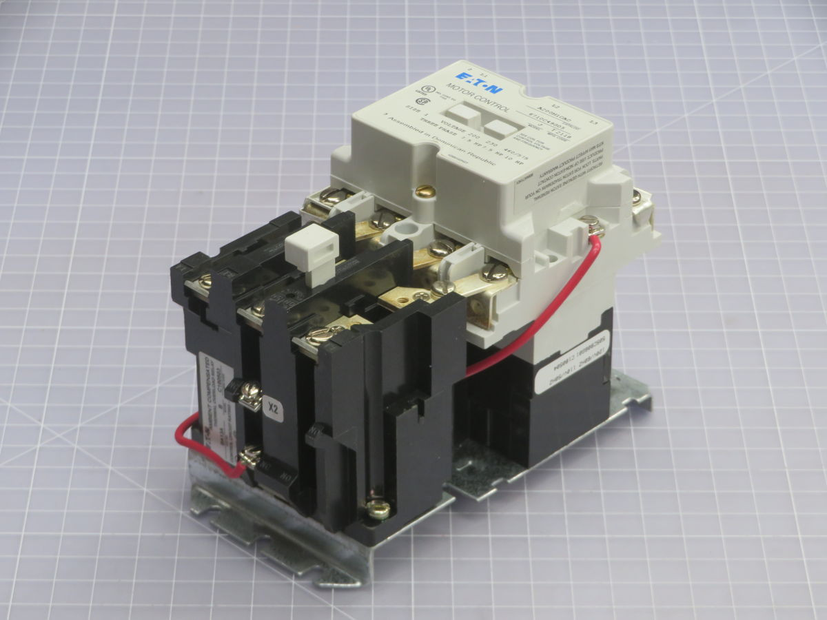 27 Amp, Eaton #A201K1CW, Contactor, NEMA Size 1, 3 Pole, 240 Volts AC Coil, 600 Volts AC, 10 HP