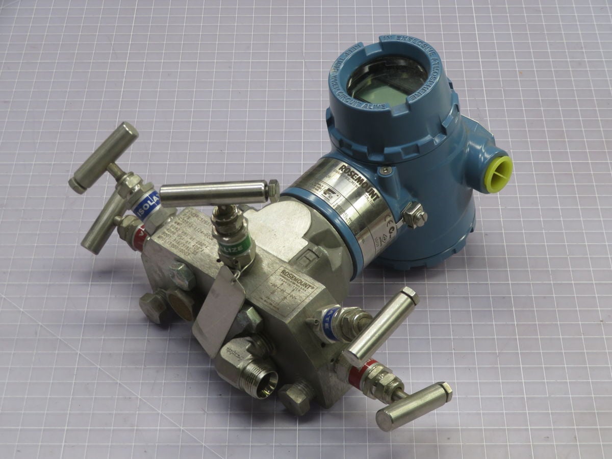 Rosemount #3051CD2A02A1AM5KDS5Q4Q8, Differential Pressure Transmitter, 0-250" H2O, 3626 PSI. Static, 4-20 mA