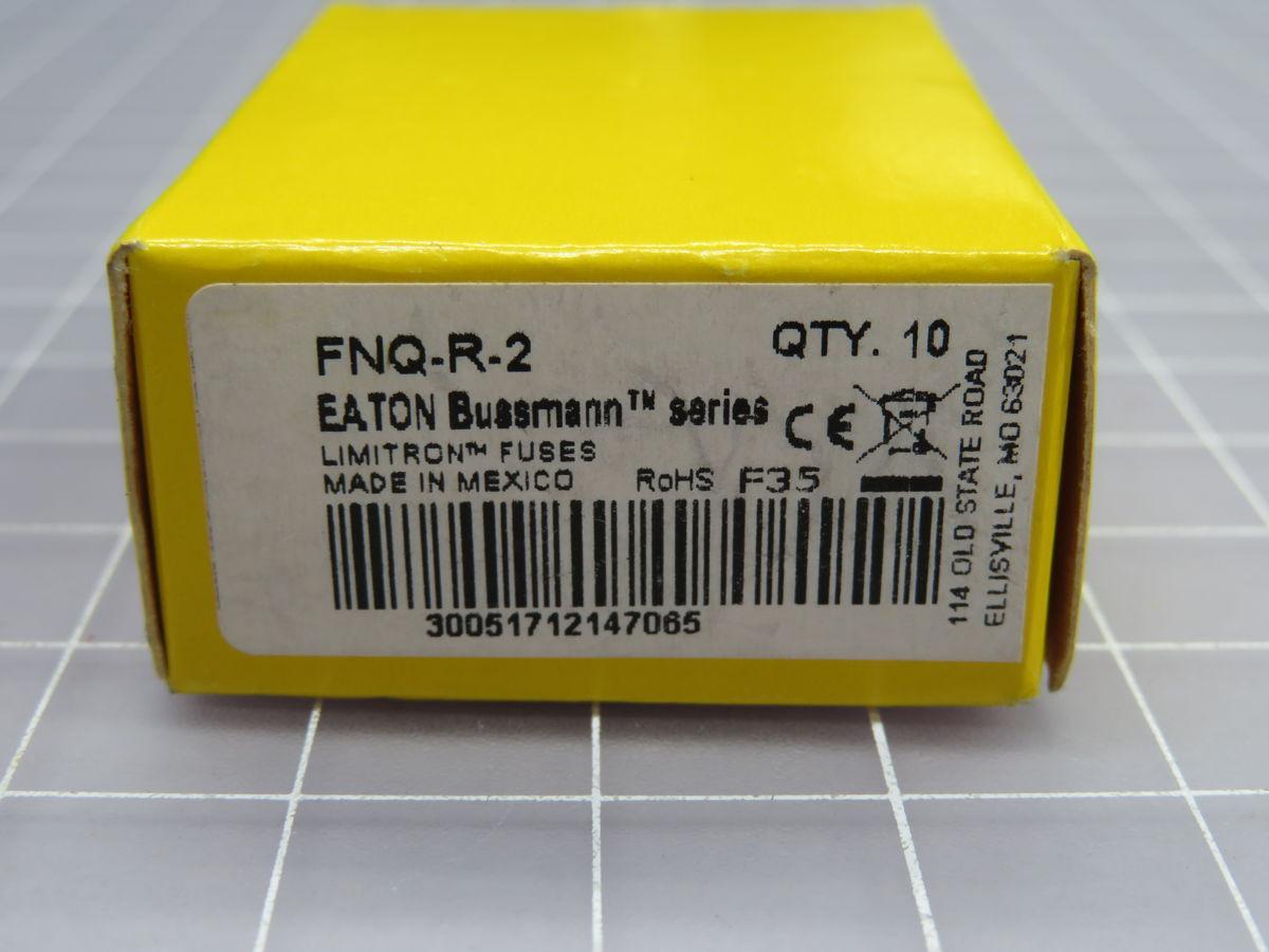 2 Amp 600 Volts Eaton #FNQ-R-2, Class CC Time Delay Fuse, LOT of 350