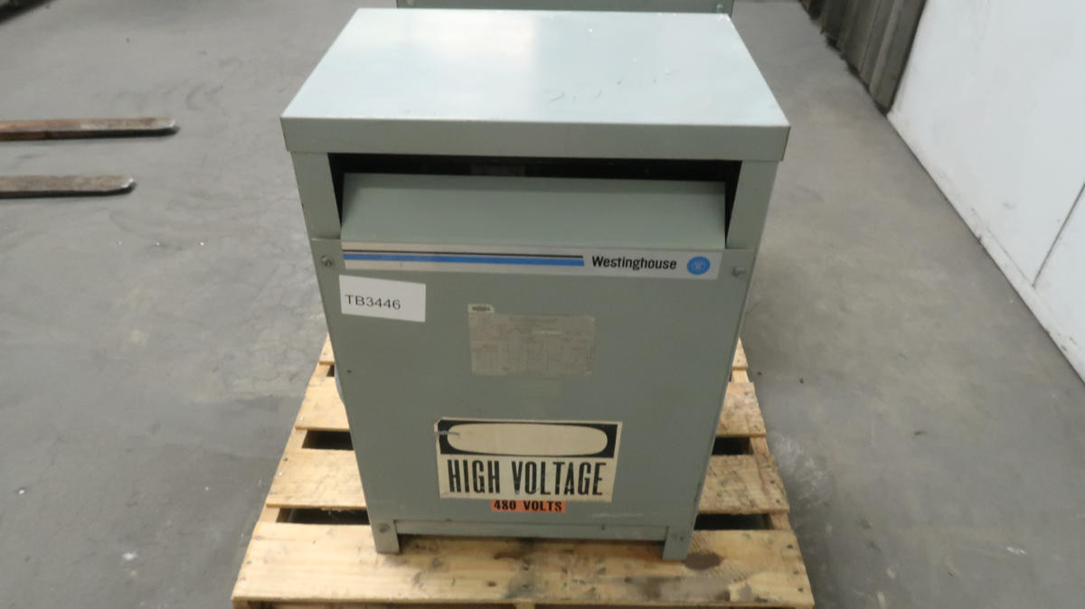30 KVA Westinghouse #V48M28T30K, DT-3 Dry Type Transformer, 3 Phase