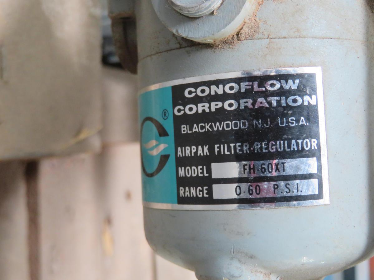 Conoflow #FH-60XT, Linear Pneumatic Spring-Diaphragm Valve Actuator w/ Bailey Positioner (2 available)