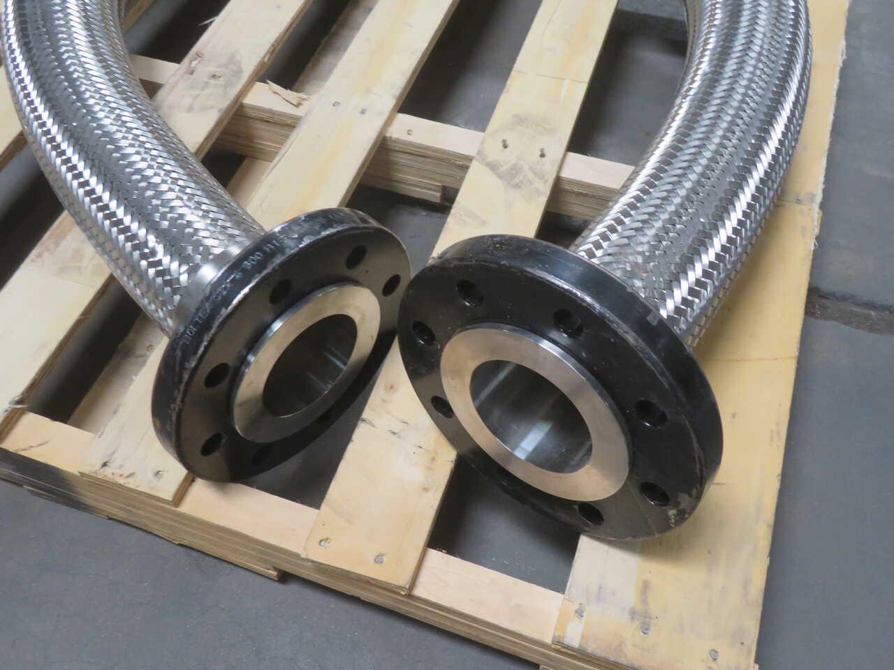 Boltex, Stainless Steel Hose, 94" x 4", Class 300 Carbon Steel Flanges, NEW