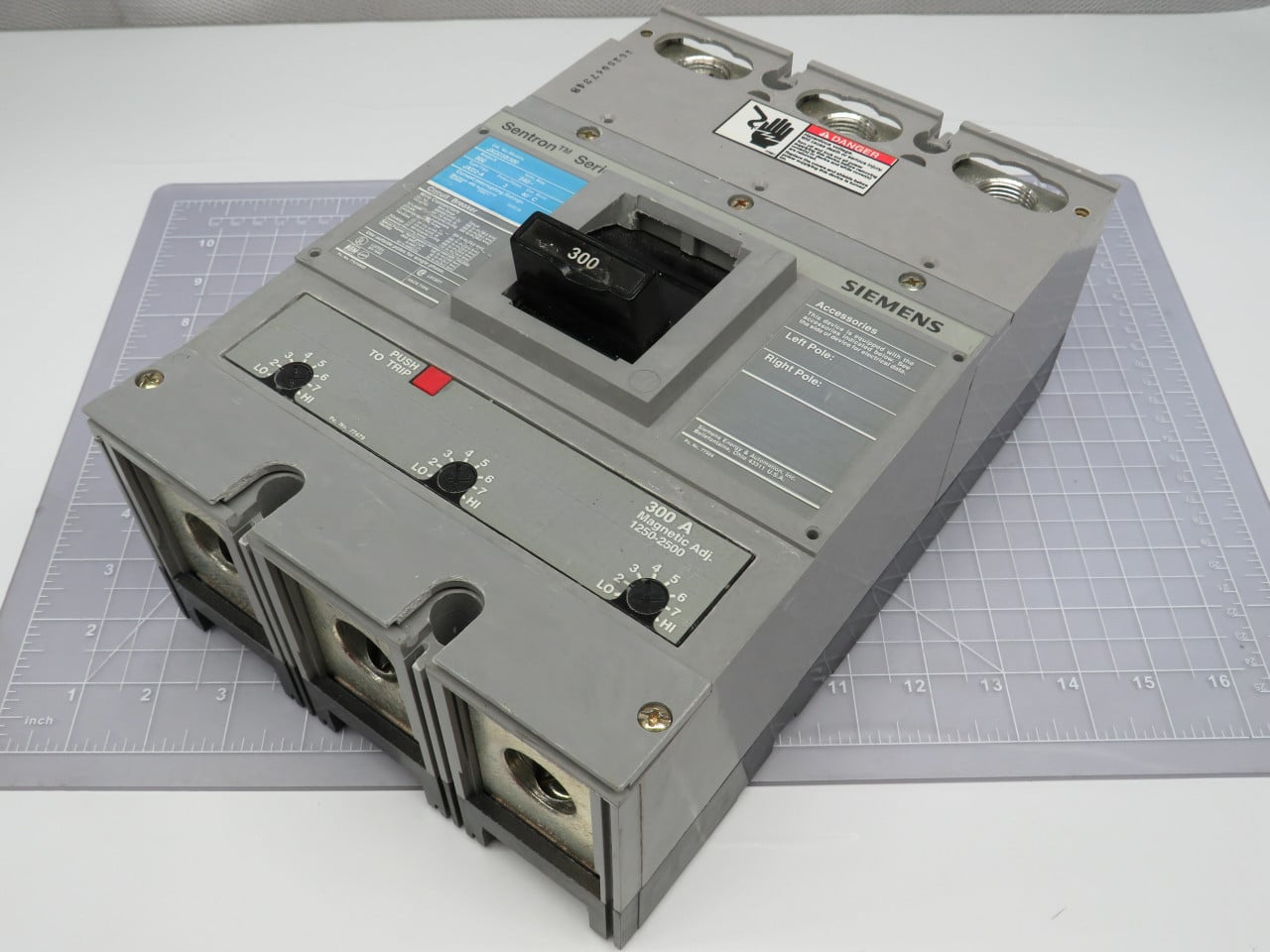 300 Amp, Siemens #JXD23B300, Circuit Breaker, 3 Pole, 240 Volts