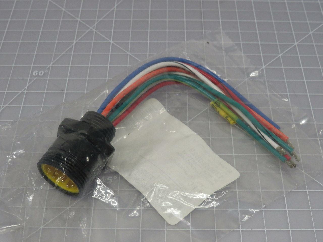 Molex #1300150329, Brad 9-Pin Male Receptacle, 6" 16 AWG PVC Leads, LOT of 100