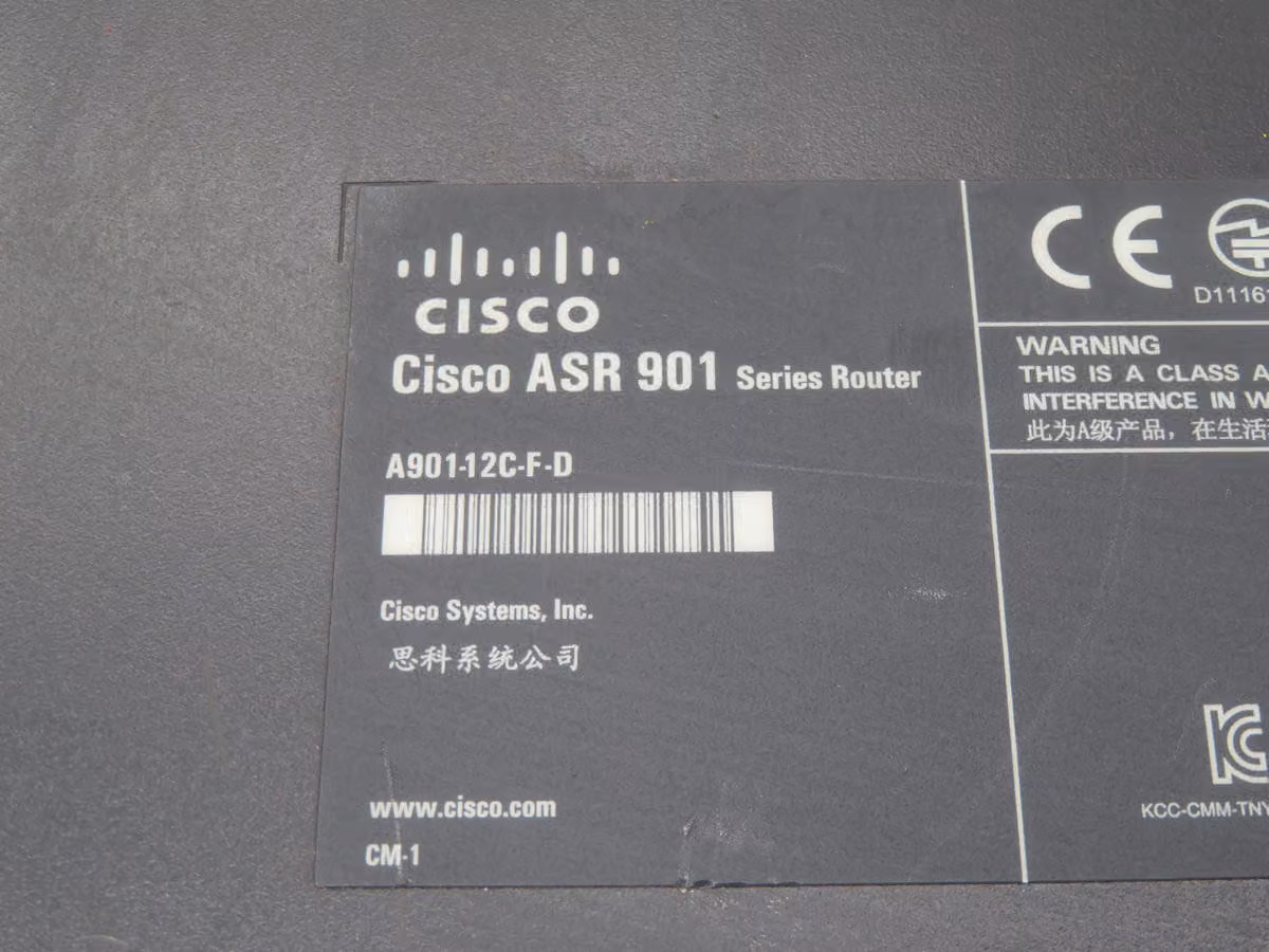 Cisco #A901-12C-F-D, ASR 901 Ethernet Router