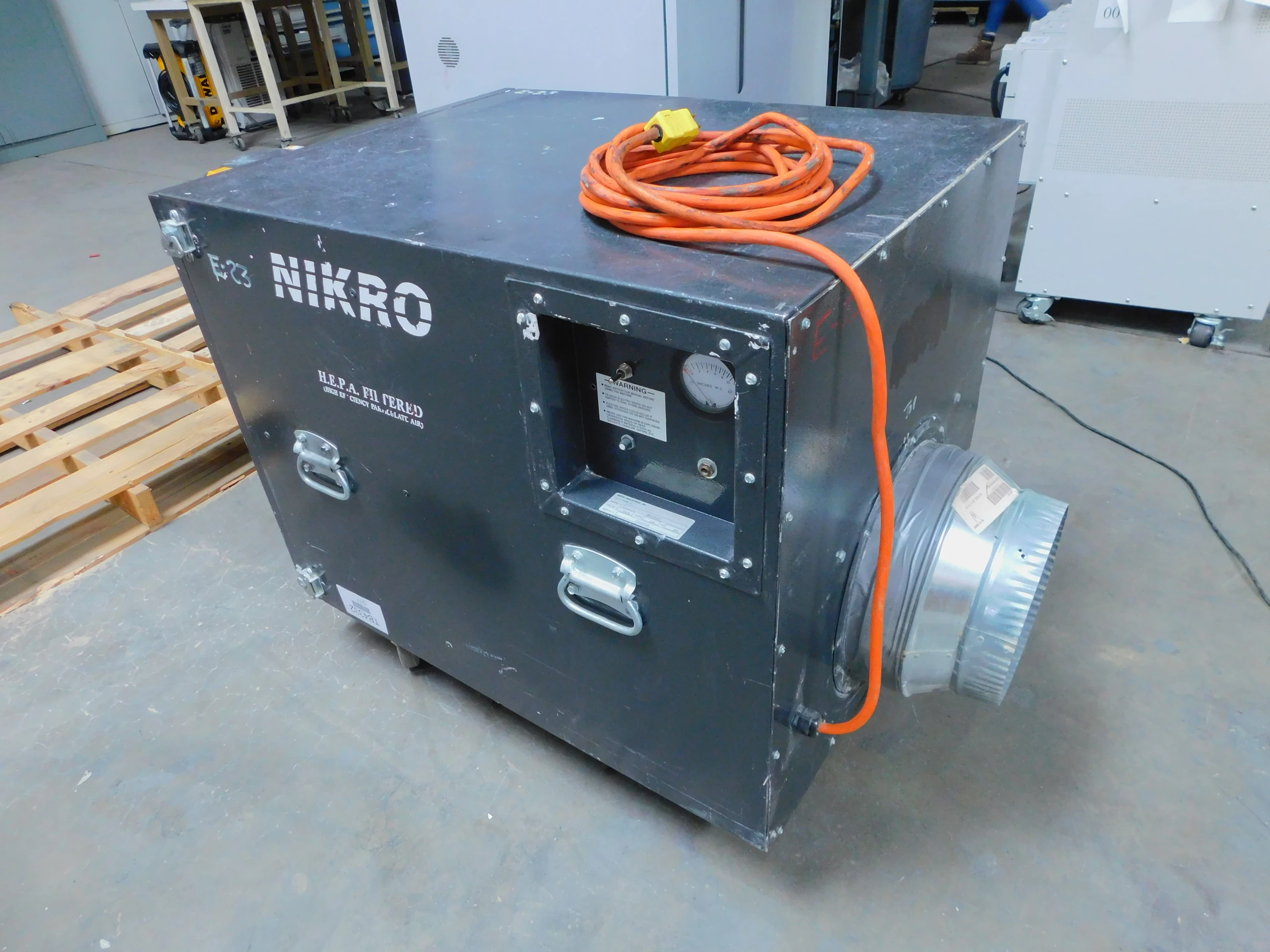 Nikro #NC2000, Portable Air Scrubber, 2000 CFM, AS IS