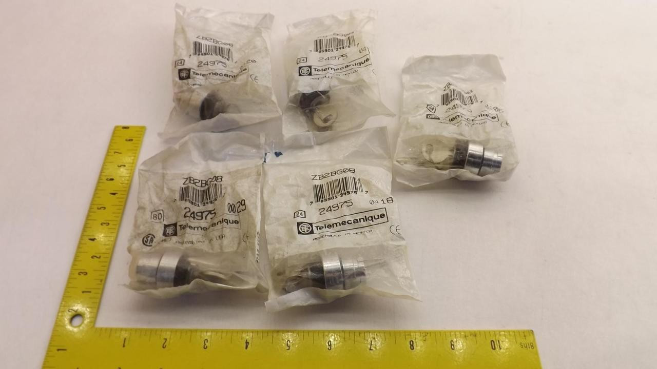 Telemecanique #ZB2BG08, Keyed Selector Switches, LOT of 5