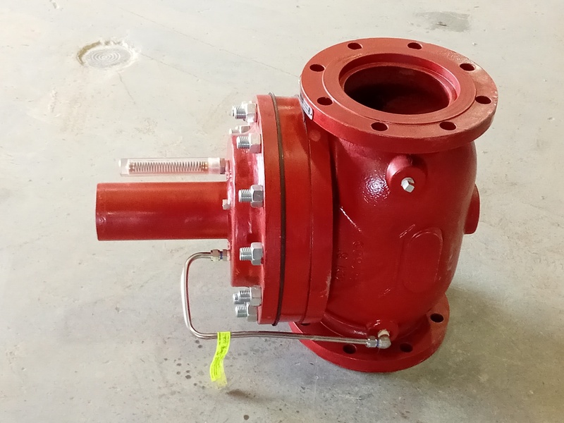 6" OCV #66TSV, Class 150 Flanged Tank Safety Valve, globe style, WCB carbon steel body, 285 psi @ 100°F