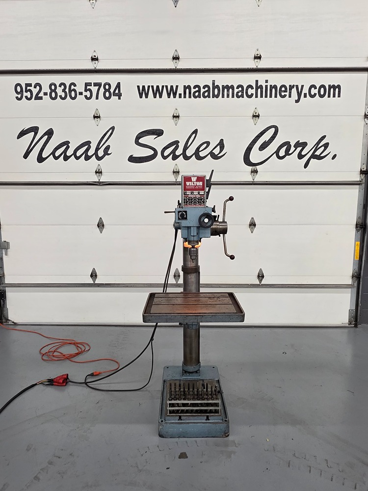 25" Wilton #24503, Gear Head Single Spindle Drill Press, 12.5" throat, 18" x 25" T-slotted table, 85-1460