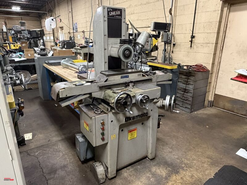 6" x 18" Okamoto #Linear-618, Horizontal Surface Grinder, 3450 RPM spindle, 6" x 18" magnetic chuck, Mitutoyo