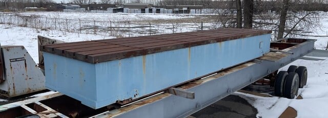 276" L x 60" width x 34" H, T-slotted table