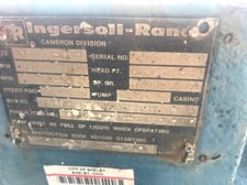 370 GPM @ 2680' TDH, Ingersoll-Rand, 3x8 DA, 9 STG, 3560 RPM, #3176