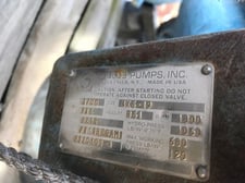 945 GPM @ 361' TDH, Goulds #3700, 4x6x19 (SS), 1780 RPM, #3149