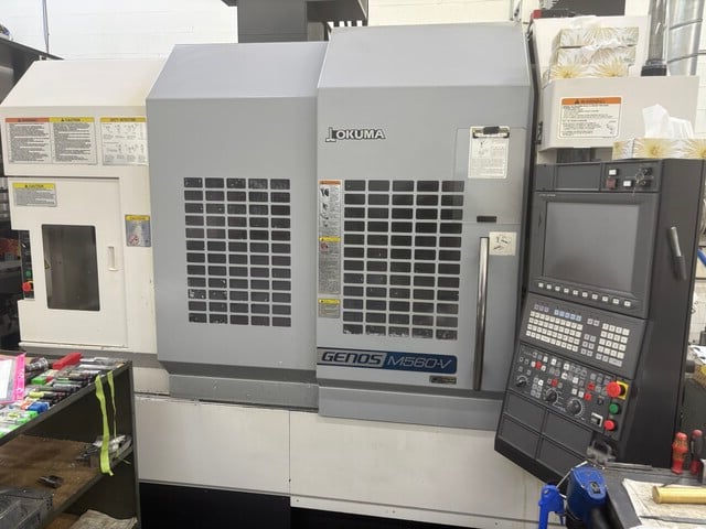 Okuma #Genos-M560-V, CNC vertical machining center, 41.3" X, 22" Y, 18.1" Z, 51.2" x 22" table, 30 HP, 15000