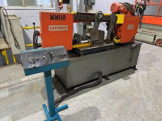 16" x 21" Lesther #F-400, horizontal band saw, 16" round capacity, 5 HP