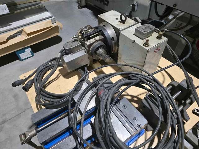 8.27" Haas #T5C, 5th axis rotary table, HRT210 with HA5C, AC-100 pneumatic collet closer, Sigma 1