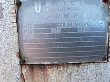 11000 GPM @ 825' TDH, United, H 14x28 DVS, 1760 RPM, #3009