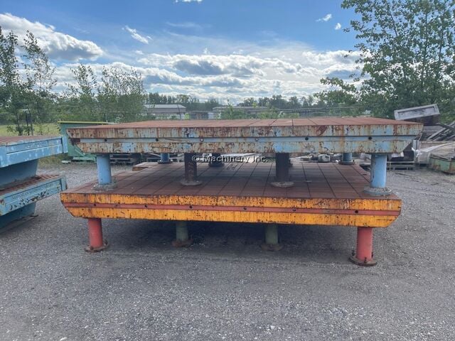 7' x 12' layout welding table, 30" height (2 available)
