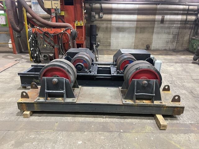50 Ton, heavy duty tank turning rolls, driver & idler