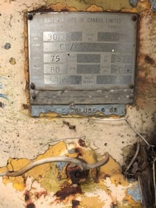 75 GPM @ 625' TDH, United, 1 x13 TC end/top, 3550 RPM, #2574