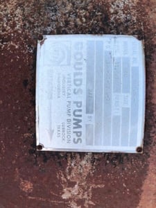 11667 GPM @ 160' TDH, Goulds, 20x36 TMC, 2 STG, 890 RPM, #1844