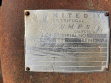 7000 GPM @ 555' TDH, United, 10" DVS-HH-D, 3560 RPM, #623