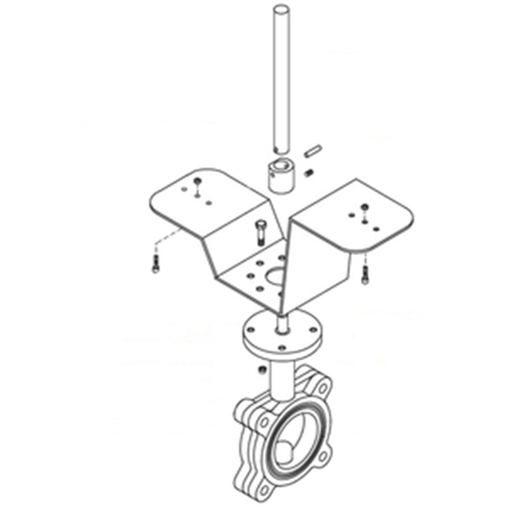 Belimo UFLK2608 RetroFIT+ Valve Bracket, For Milwaukee Butterfly Valves [New]