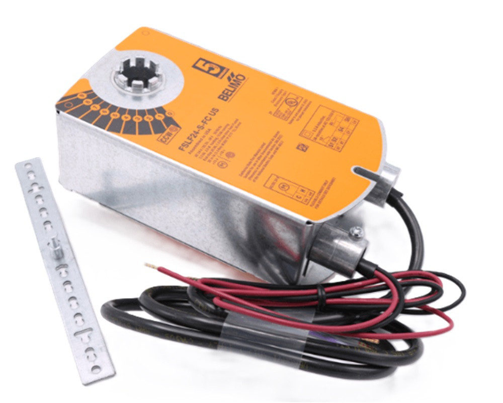 Belimo FSLF24-S-FC US Fire Smoke Actuator, 30 in-lb 3.5 Nm Spring Return 2x SPST [New]