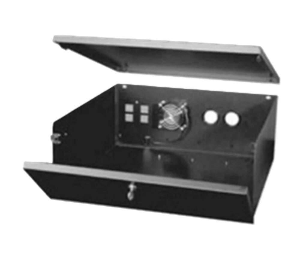 American Dynamics RVLOCK3 Steel Security Lock Box with Fan, Black [New]