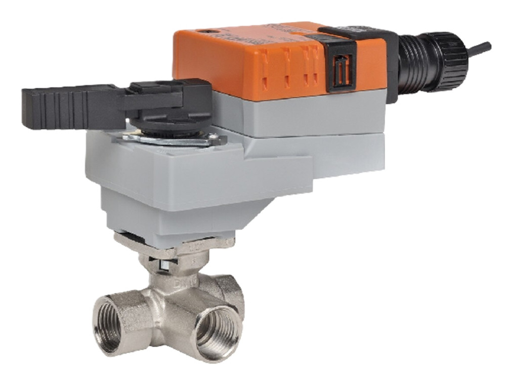 Belimo B323+LRB120-3 Actuator Fitted Control Valve (CCV), DN 1", 3-Way [New]
