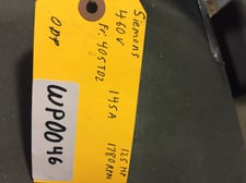 125 HP 1780 RPM Siemens, Frame 405TDZ, 145 amp, 460 V.(2 available)