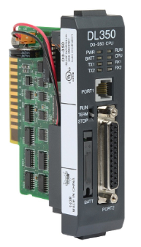 Automation Direct D3-350 DL350 CPU PLC Central Processor Unit, 7.5k Word Ladder [Refurbished]