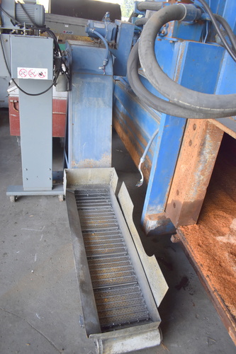 12" x 8' Turbo #5475-8532, Belt Type Chip Conveyor, 12" x 46" opening, 50" discharge height, 208/230/460