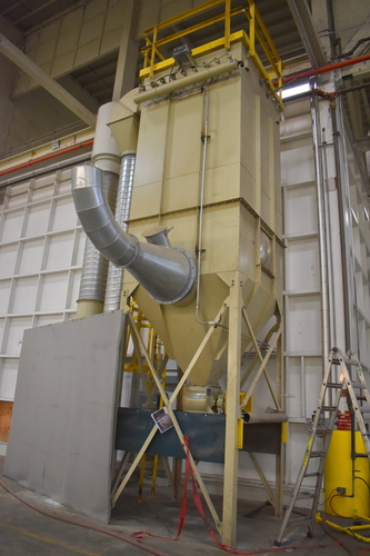 Mac, Pulse Jet Dust Collector, 50 HP fan, 18" inlet, 25" x 18" outlet, Industrial Air Technology BI fan