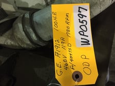 100 HP 1780 RPM General Electric, Frame 404TSD, ODP, 119 amp, 460 Volts