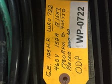 125 HP 1780 RPM General Electric, Frame 405TSD, ODP, 152 amp, 460 Volts