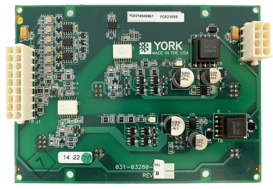 York Controls 031-03280-001 Gate Driver Circuit Board [New]