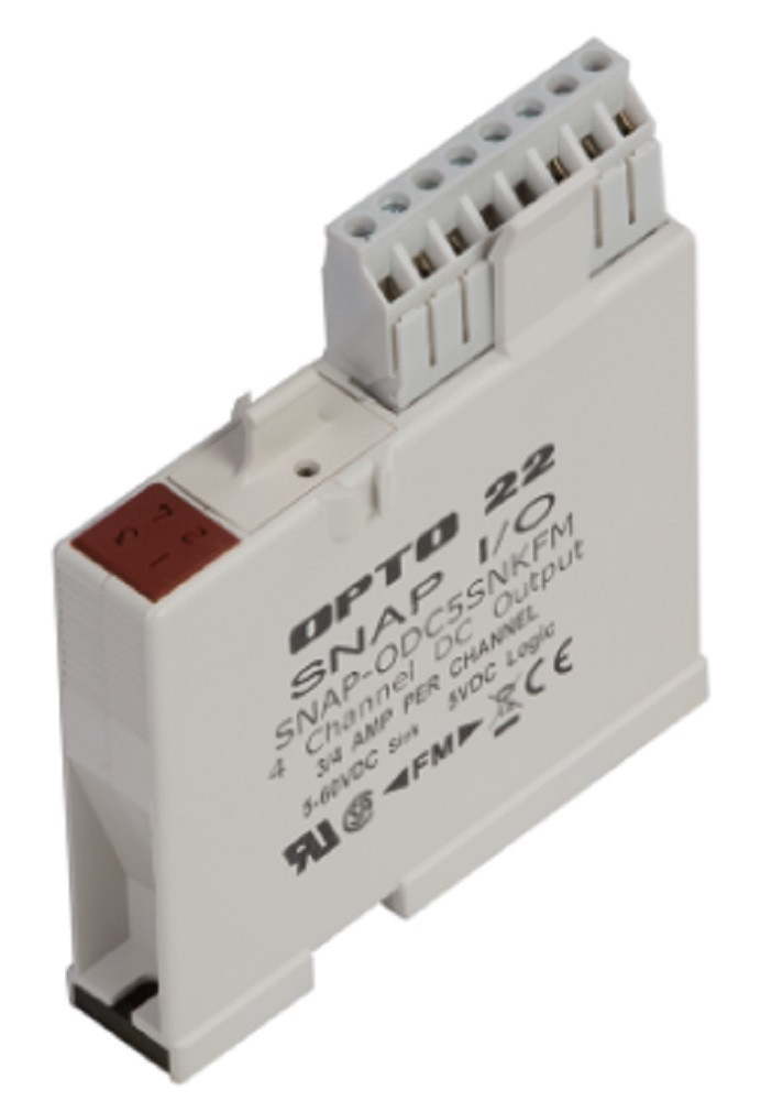 Opto 22 SNAP-ODC5SNKFM SNAP 4-Ch 5-60 VDC Digital Discrete Output Module, FM [New]