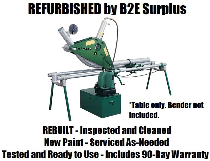 Greenlee 1802 21257 Bending Table Only for 777, 880, 884 and 885 Rigid Conduit Benders [Refurbished]