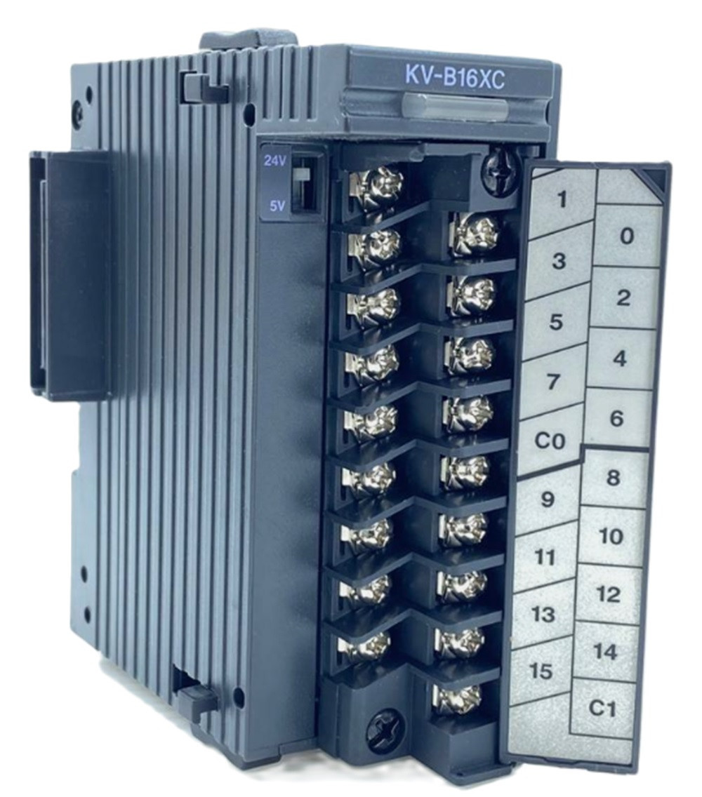 Keyence KV-B16XC 16-Point Screw Terminal Block for Programmable Logic Controller [Refurbished]
