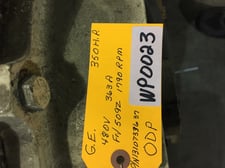 350 HP 1790 RPM General Electric, Frame 509Z, ODP, 363 amp, 480 Volts