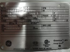 450 HP 1800 RPM General Electric, Frame 5010/5011L, TEFC, BB, new, 460 Volts