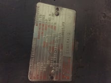 700 HP 1785 RPM General Electric, Frame 5011Z, ODP, 84.2 amp, 4160 Volts