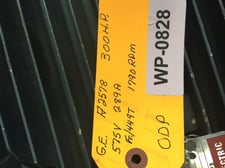 300 HP 1790 RPM General Electric, Frame 449T, ODP, 289 amp, 575 Volts