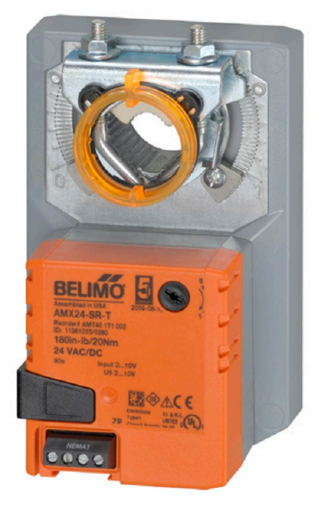 Belimo AMX24-SR-T Actuator, 180 in-lb 20 Nm, Non Fail-Safe, 2...10 V, Terminals [New]