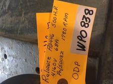 500 HP 1780 RPM Reliance, Frame 5008Z, ODP, 68 amp, 4160 Volts (3 available)