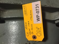 1250 HP 1790 RPM General Electric, Frame 50137, ODP, 148 amp, 4160 Volts