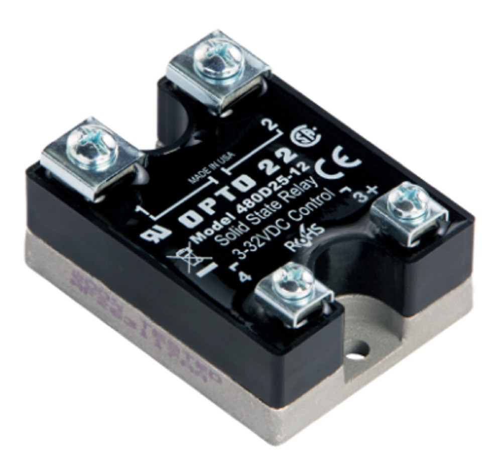 Opto 22 575D45-12 575 VAC 45 A DC Control Solid State Relay SSR, Transient Proof [New]