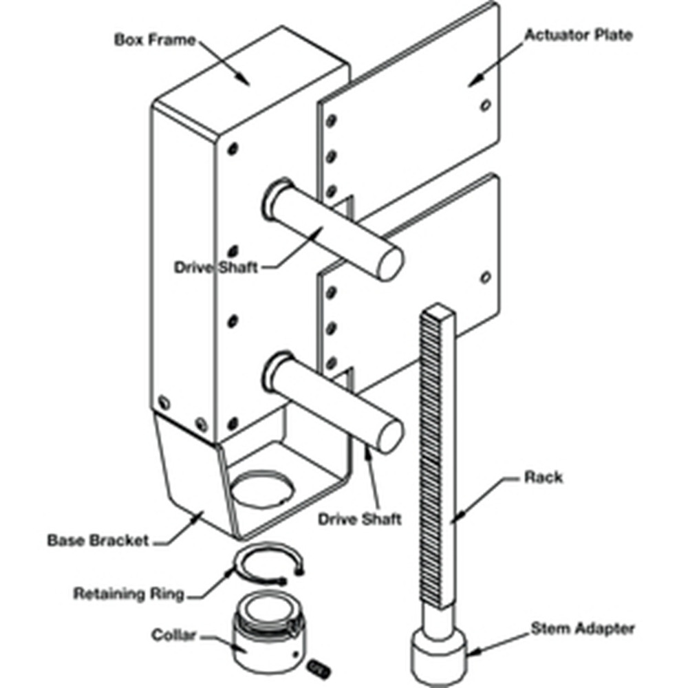Belimo UGLK1872 RetroFIT+ Valve Bracket, For Honeywell V50.. V3.. Globe Valves [New]
